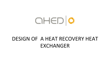 New video: Design of a heat recovery heat exchanger