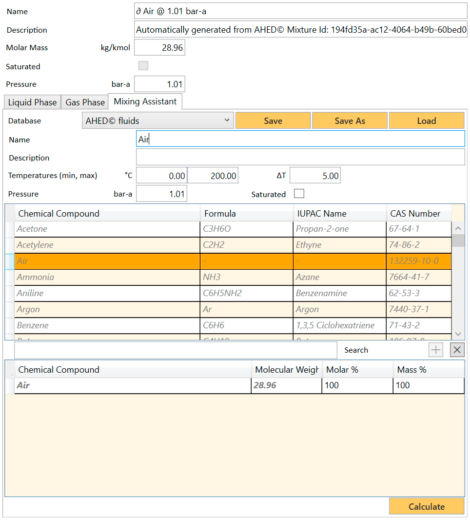 Mixing Assistant for Air (example)