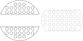 Baffles de doble segmento