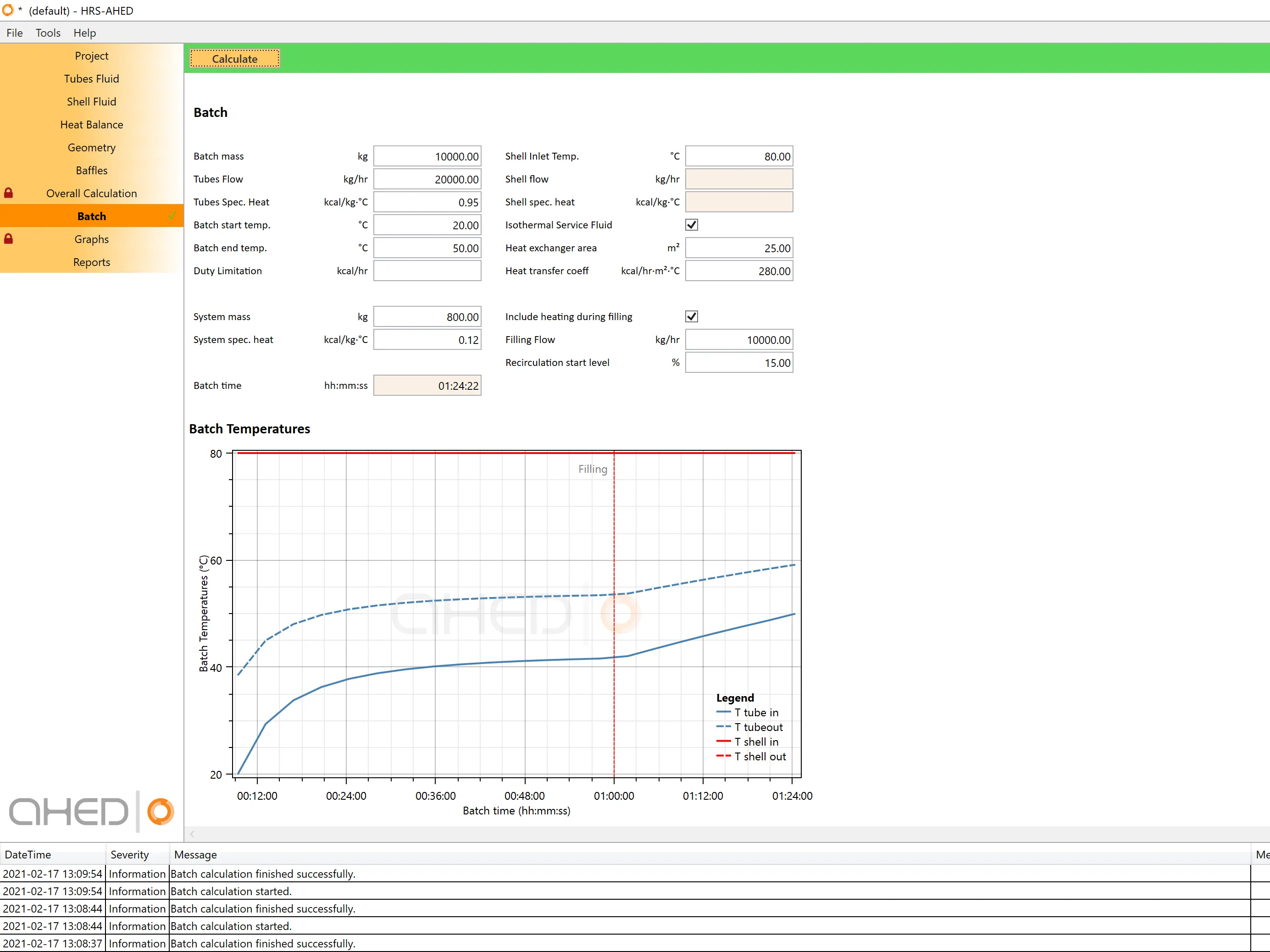 New batch calculation method