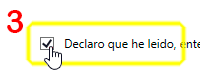 Opciones: Licencia. Paso 3