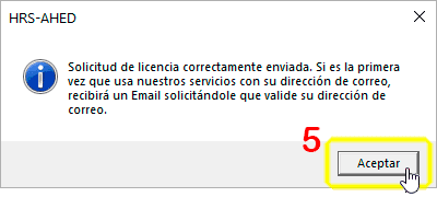 Opciones: Licencia. Paso 5