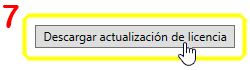 Opciones: Licencia. Paso 7